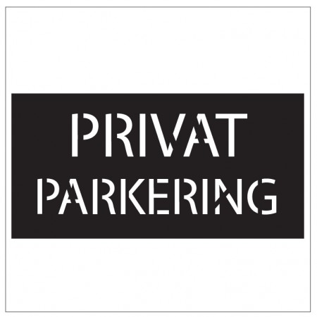 Sjablong Privat Parkering